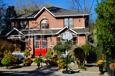 Beautiful big house in country.