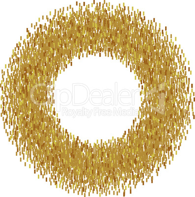 Abstract golden frame
