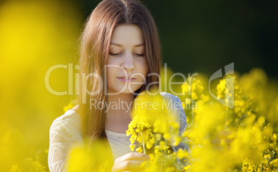 girl in a rape field