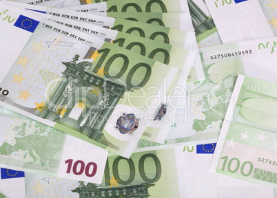 europe euros banknote of hundreds