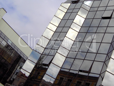 facade of office building