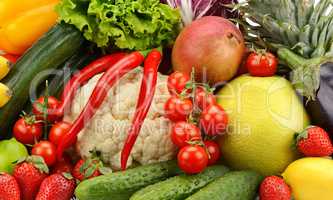 assortment fresh fruits and vegetables