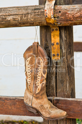 Cowboys old boots