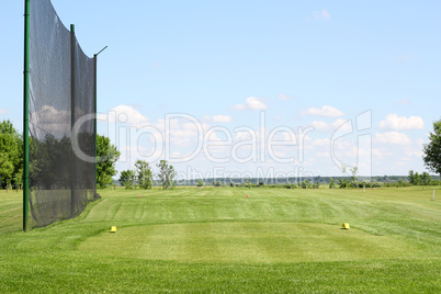 golf course summer landscape