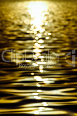 Golden water