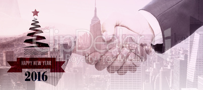 Composite image of new year graphic Composite image of new year graphic