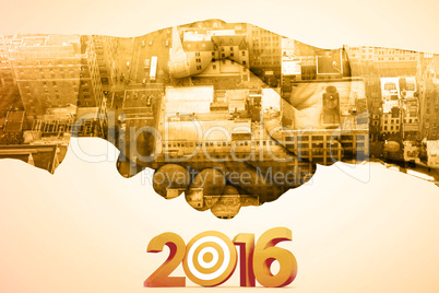 Composite image of 2016 with target