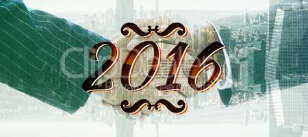 Composite image of new year graphic