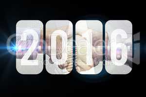 Composite image of new year graphic