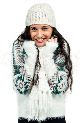 Attractive woman posing for camera Attractive woman posing for camera