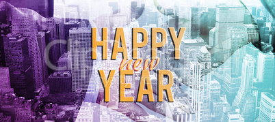 Composite image of new year graphic