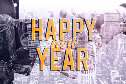 Composite image of new year graphic