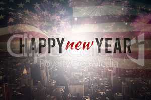 Composite image of new year graphic