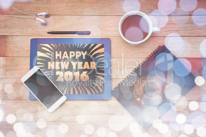 Composite image of new year graphic