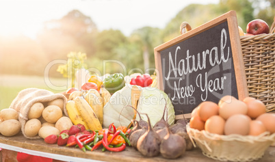 Composite image of natural new year