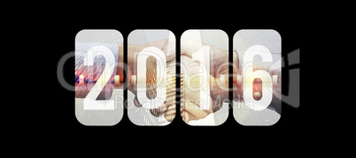 Composite image of new year graphic Composite image of new year graphic