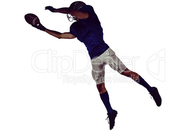 Sports player catching ball