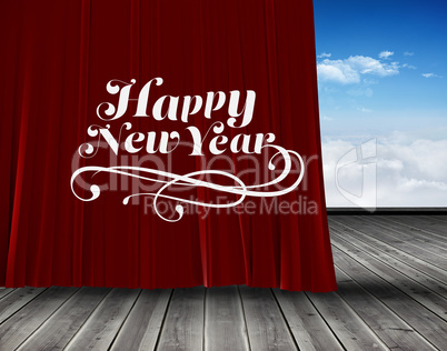 Composite image of elegant happy new year