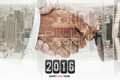 Composite image of new year graphic