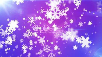 Broadcast Snow Flakes, Blue Purple, Events, Loopable, HD