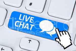 Live Chat Kontakt Kommunikation Service chatten Nachricht Messag