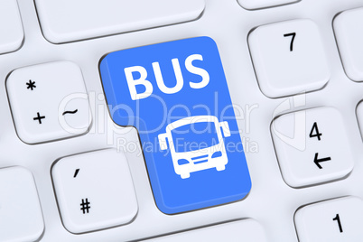 Bus Fernbus Reise online buchen bestellen im Internet Computer