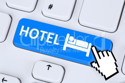 Hotel Übernachtung Zimmer Reise online buchen im Internet Compu