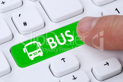 Bus Fernbus Reise online buchen im Internet Computer