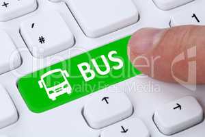 Bus Fernbus Reise online buchen im Internet Computer