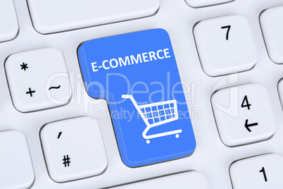 Online Shopping E-Commerce bestellen und einkaufen im Internet S