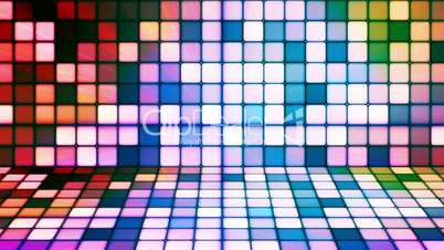 Broadcast Twinkling Hi-Tech Cubes Stage, Multi Color, Abstract, Loopable, HD