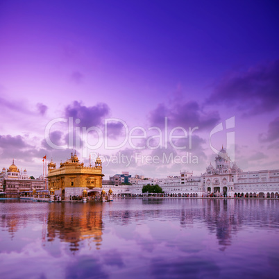 Golden Temple Amritsar in twilight