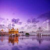 Golden Temple Amritsar in twilight