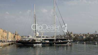 The view on Birgu and  yacht marina, Birgu, Malta