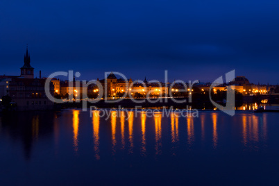 Morning on the Embankment of the Vltava River