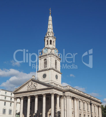 St Martin church in London