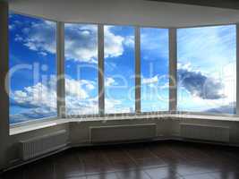 plastic windows overlooking the heaven