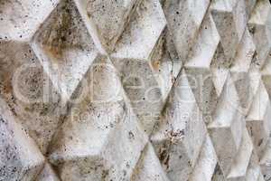 gray concrete fence in autumn day