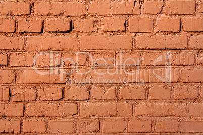 part of the old red brick wall