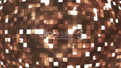 Broadcast Firey Light Hi-Tech Squares Globe, Brown, Abstract, Loopable, HD