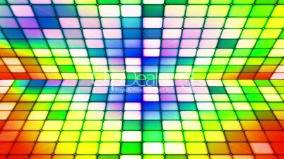 Broadcast Twinkling Hi-Tech Cubes Stage, Multi Color, Abstract, Loopable, HD