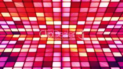 Broadcast Twinkling Hi-Tech Cubes Stage, Red Magenta, Abstract, Loopable, HD