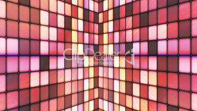 Broadcast Twinkling Hi-Tech Cubes Walls, Brown Orange, Abstract, Loopable, HD