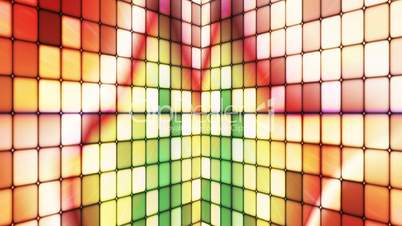 Broadcast Twinkling Hi-Tech Cubes Walls, Multi Color, Abstract, Loopable, HD