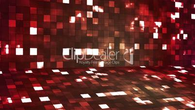 Broadcast Firey Light Hi-Tech Squares Stage, Red Magenta, Abstract, Loopable, HD