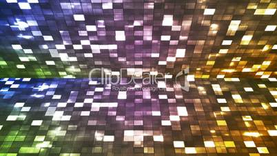 Broadcast Firey Light Hi-Tech Squares Stage, Multi Color, Abstract, Loopable, HD