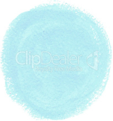 Cyan acrylic paint vector circle