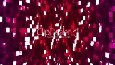 Broadcast Firey Light Hi-Tech Squares Walls, Red, Abstract, Loopable, HD