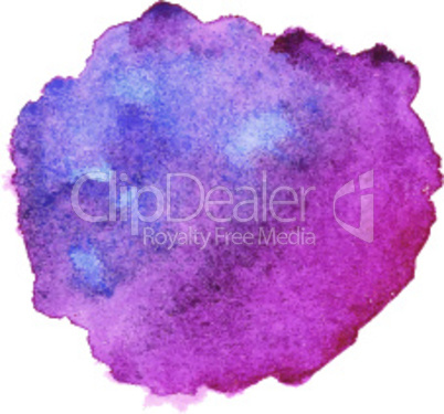 Watercolor purple spot