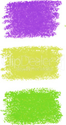 Mardi Gras pastel crayon spots